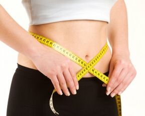 Redución da cintura na dieta Ducan