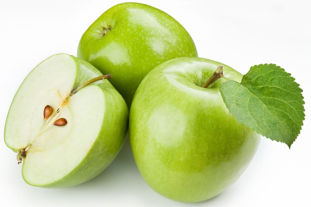 As mazás pódense incluír na dieta dun día de xaxún con kefir